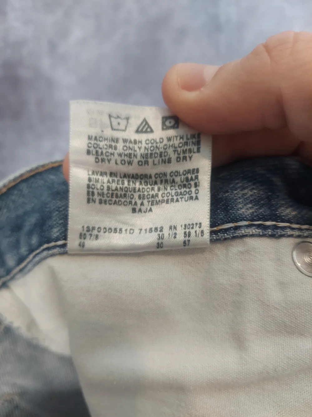 Wrangler Men's Relaxed Fit Jeans Light Wash Big & Tall Size 48x30 W/ Repairs VGC